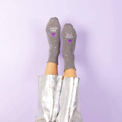 Calcetines "La mejor madre de la galaxia": 36-41