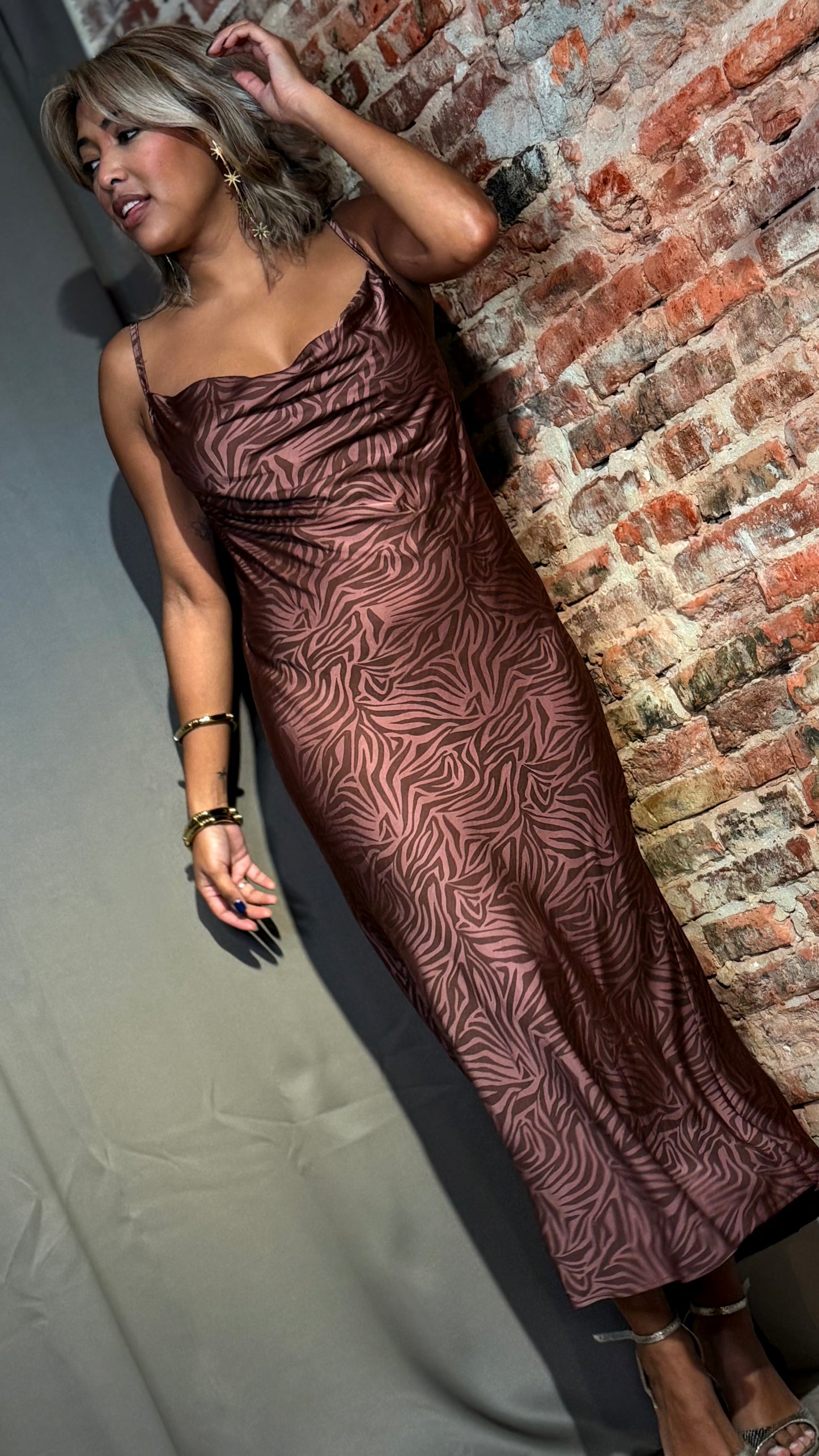 Vestido animal print
