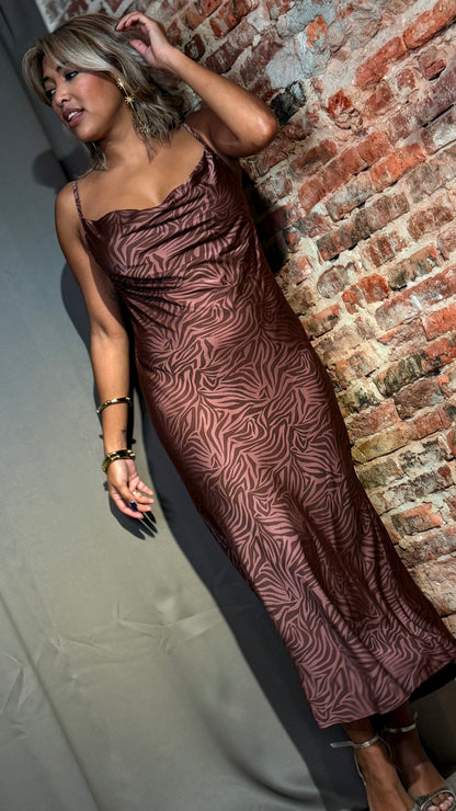 Vestido animal print