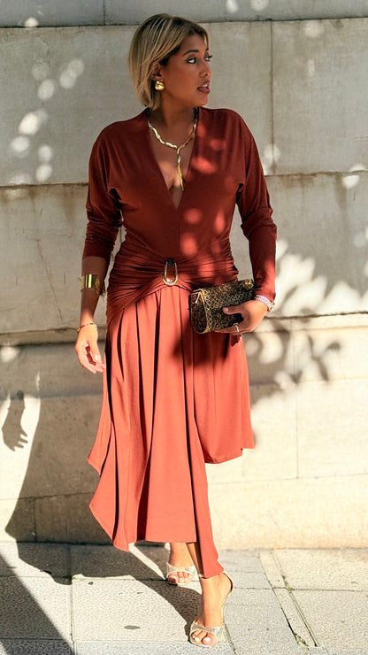 Vestido Leonardo teja