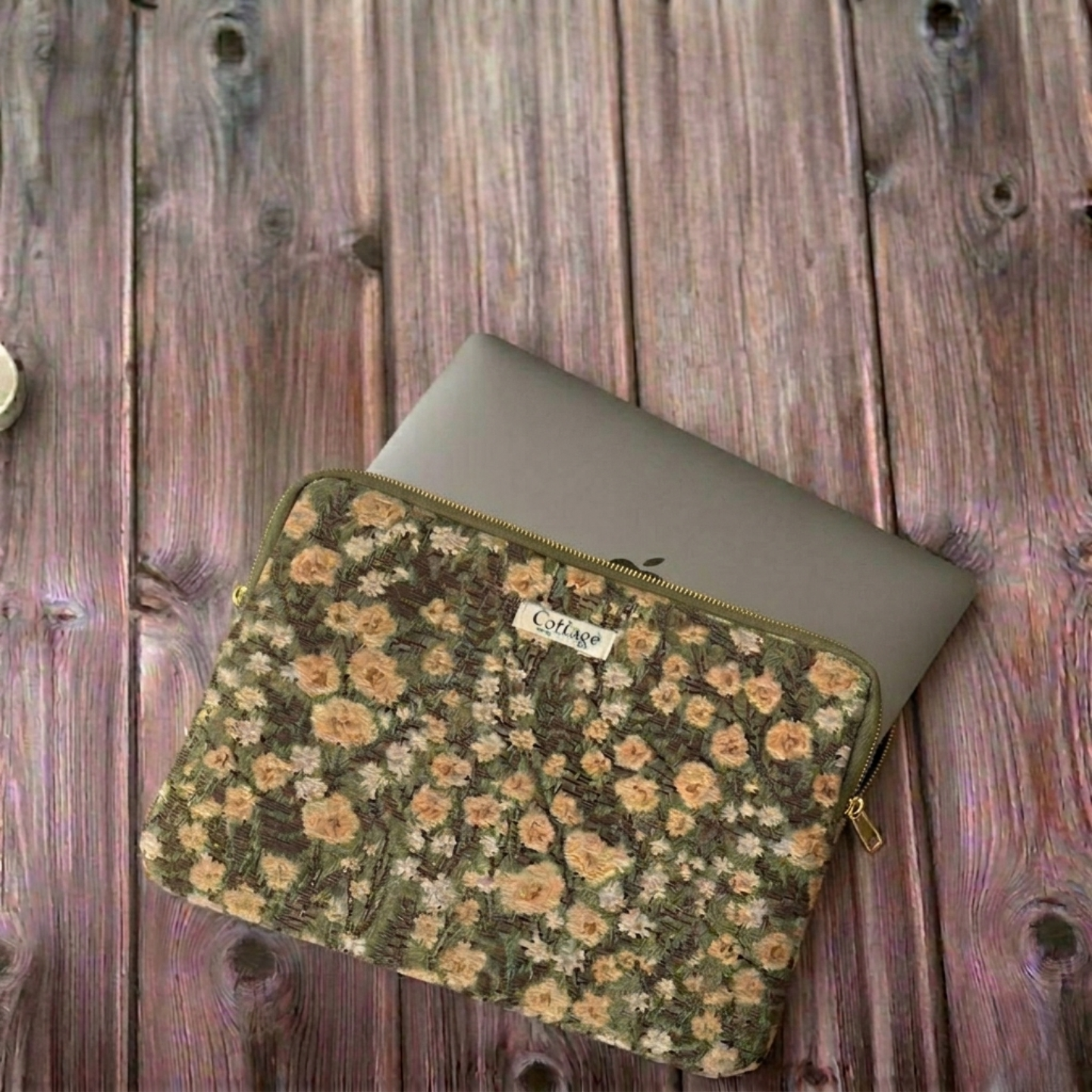 Funda para ordenador jacquard: Bleu