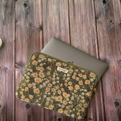 Funda para ordenador jacquard: Bleu