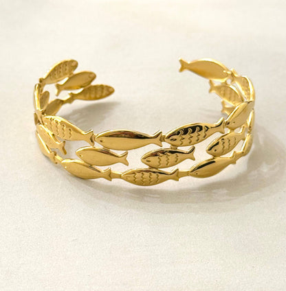 La pulsera de acero inoxidable "The Fishes"