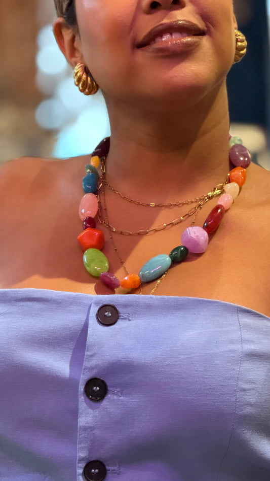 Collar Amelia caramelos