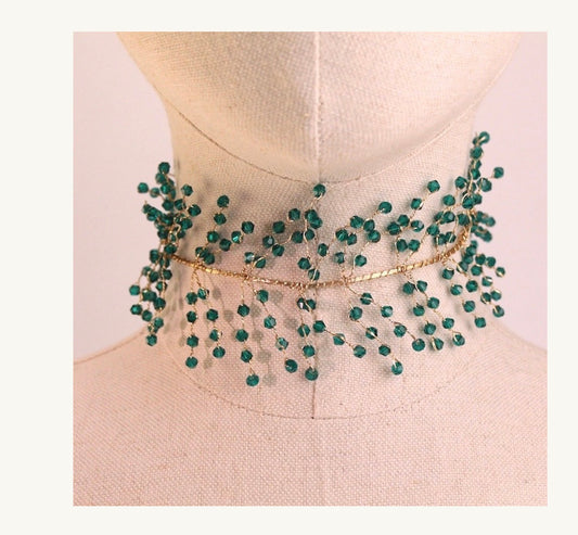 Chocker rama verde