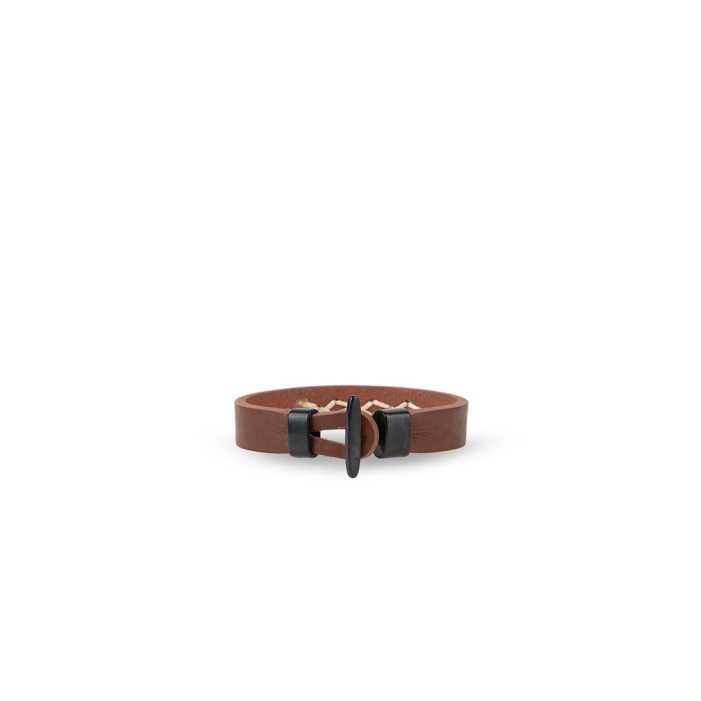 Pulsera piel con cosido a mano