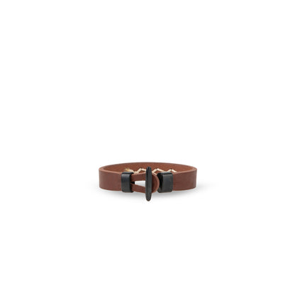 Pulsera piel con cosido a mano