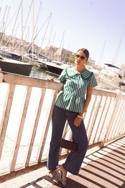 Camisa Nissia: Azul