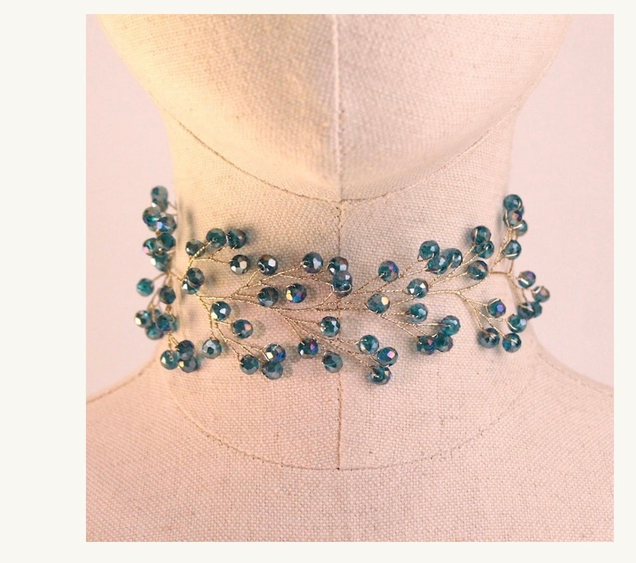 Chocker rama turquesa