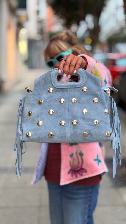 Bolso tachuela fleco