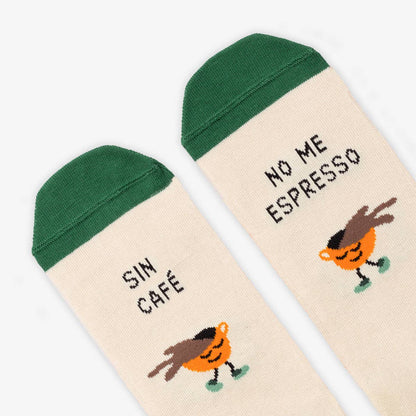 Calcetines "Sin café no me espresso": 42-46