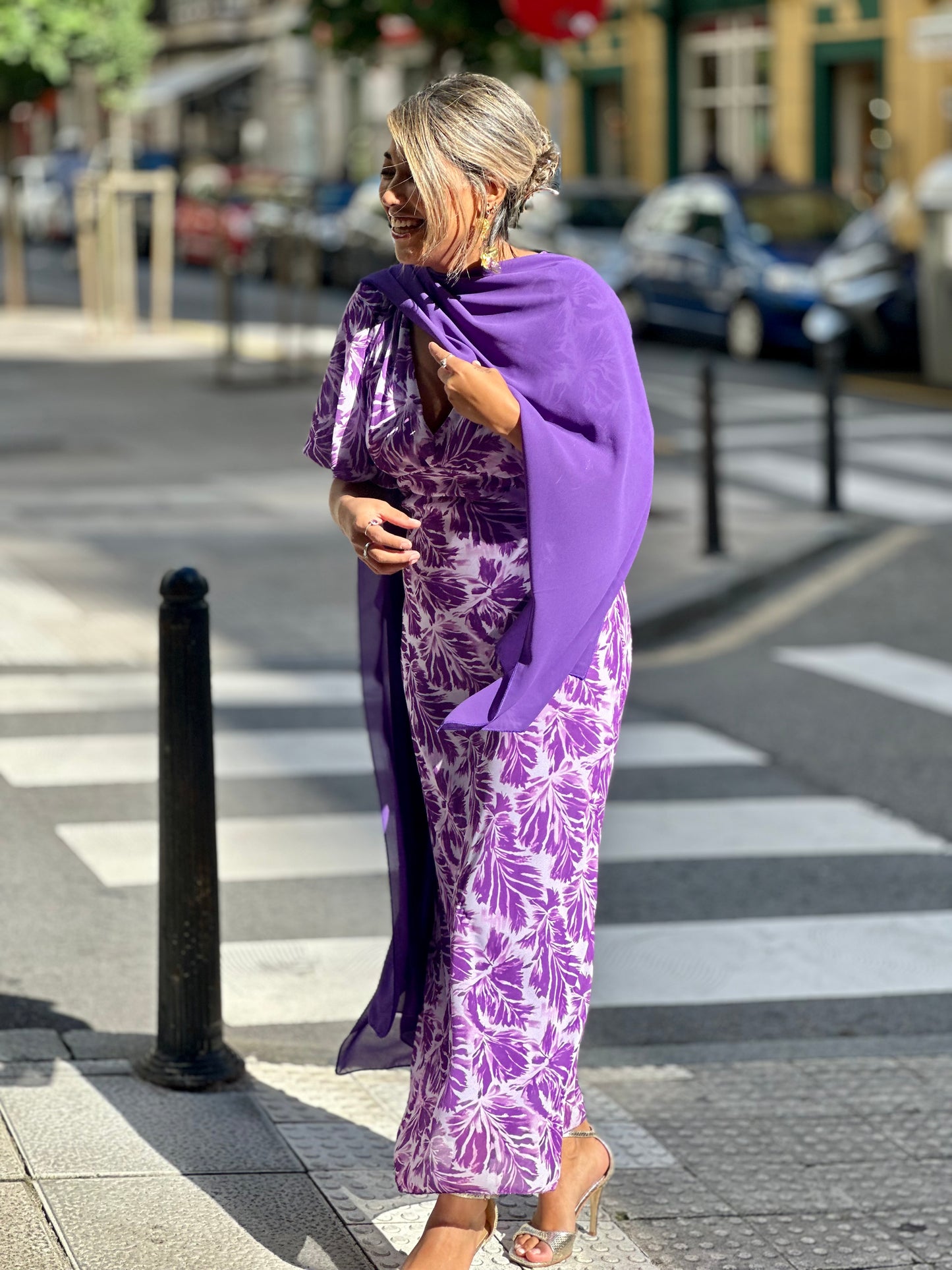 Vestido Cortés morado