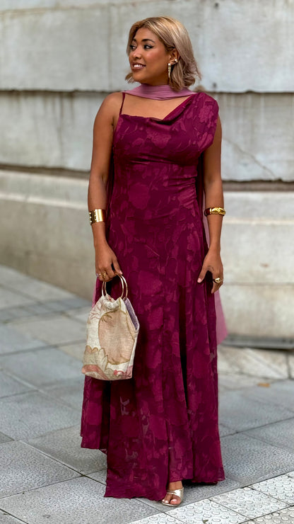 Vestido Lua Granate