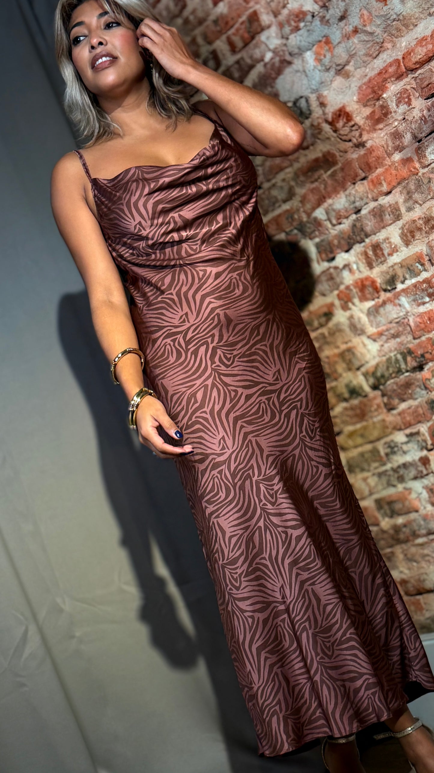 Vestido animal print