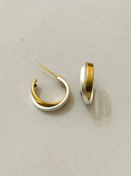 Pendientes de Aro Bicolores