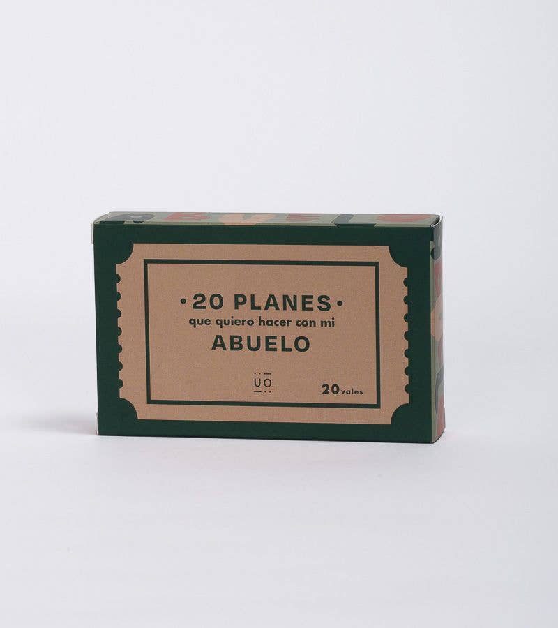 Vales "20 Planes Que Quiero Hacer Con Mi Abuelo"