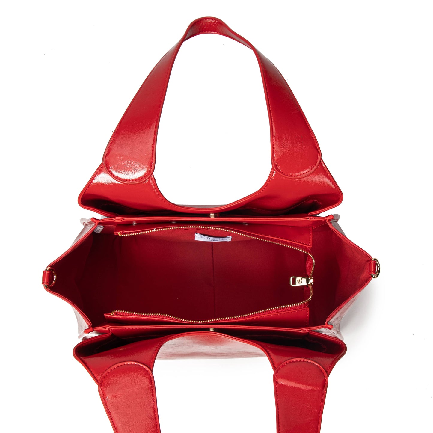 Bolso cabac LYRELLE de cuero vegano: Rojo