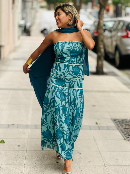 Vestido Any Turquesa