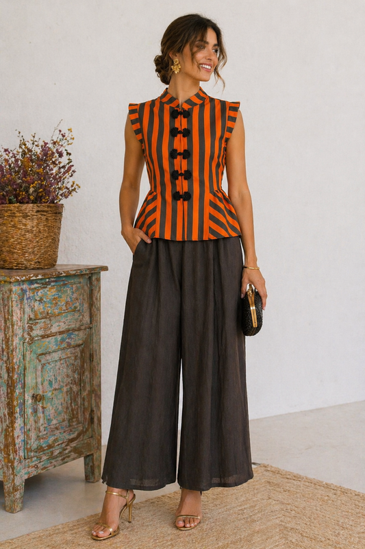 Blusa Elia naranja