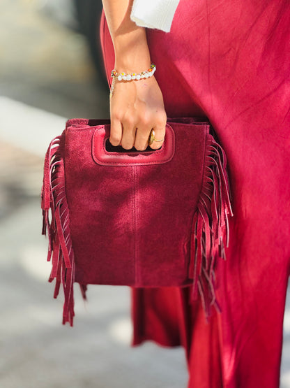 Bolso flecos tipo maje