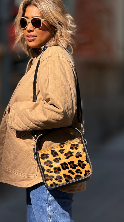 Bolso piel animal print