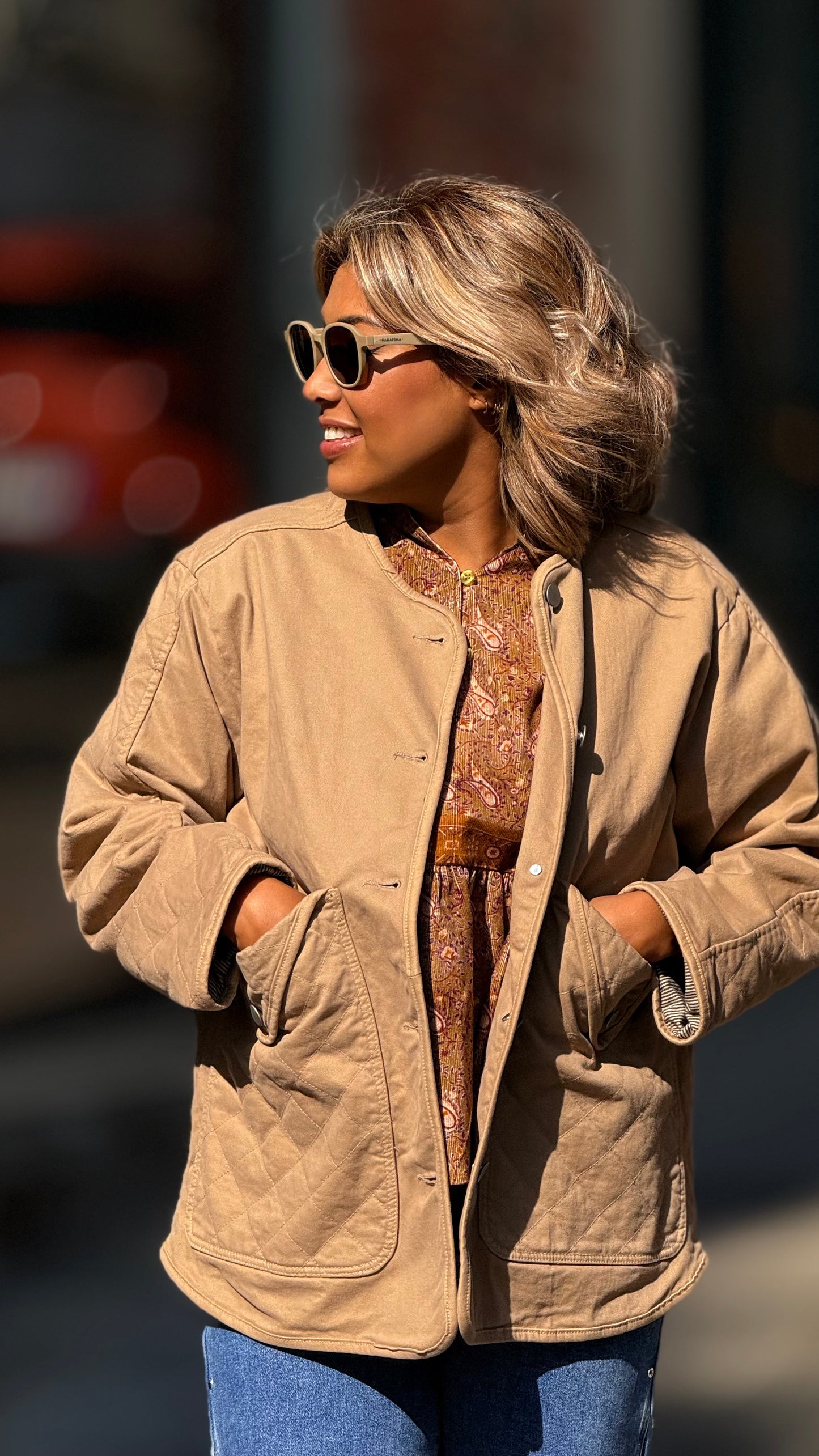 Chaqueta New York beige