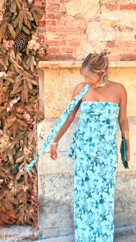 Vestido Tami turquesa