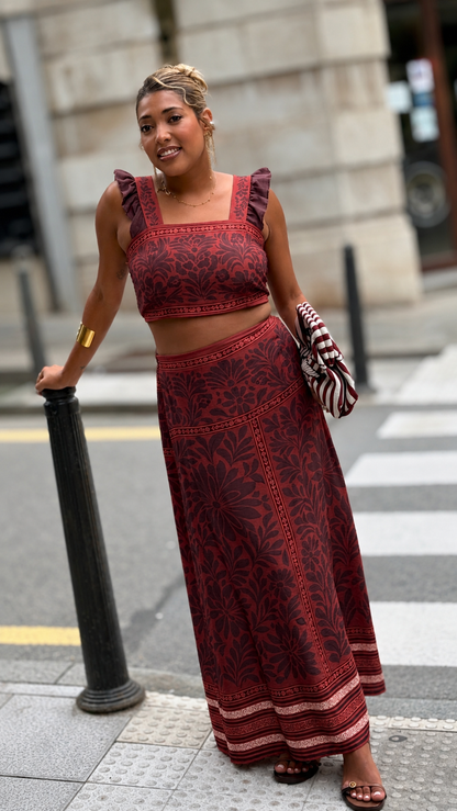 Conjunto lewis burdeos