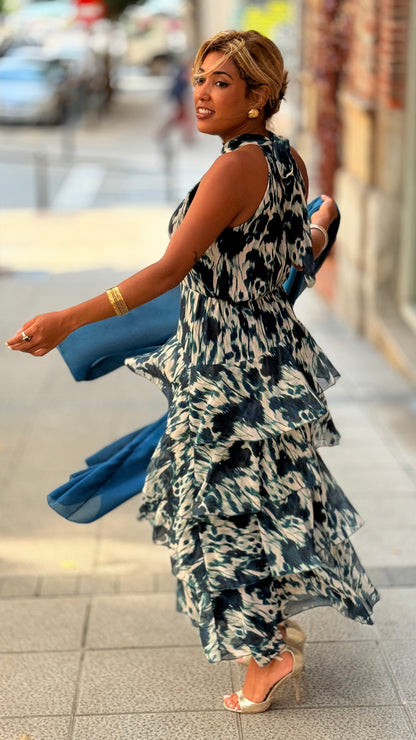 Vestido Praga azul