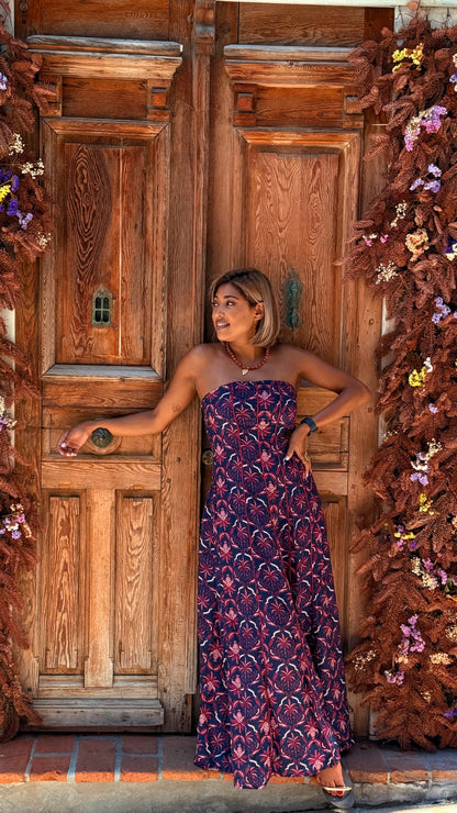 Vestido Tildi azul marino