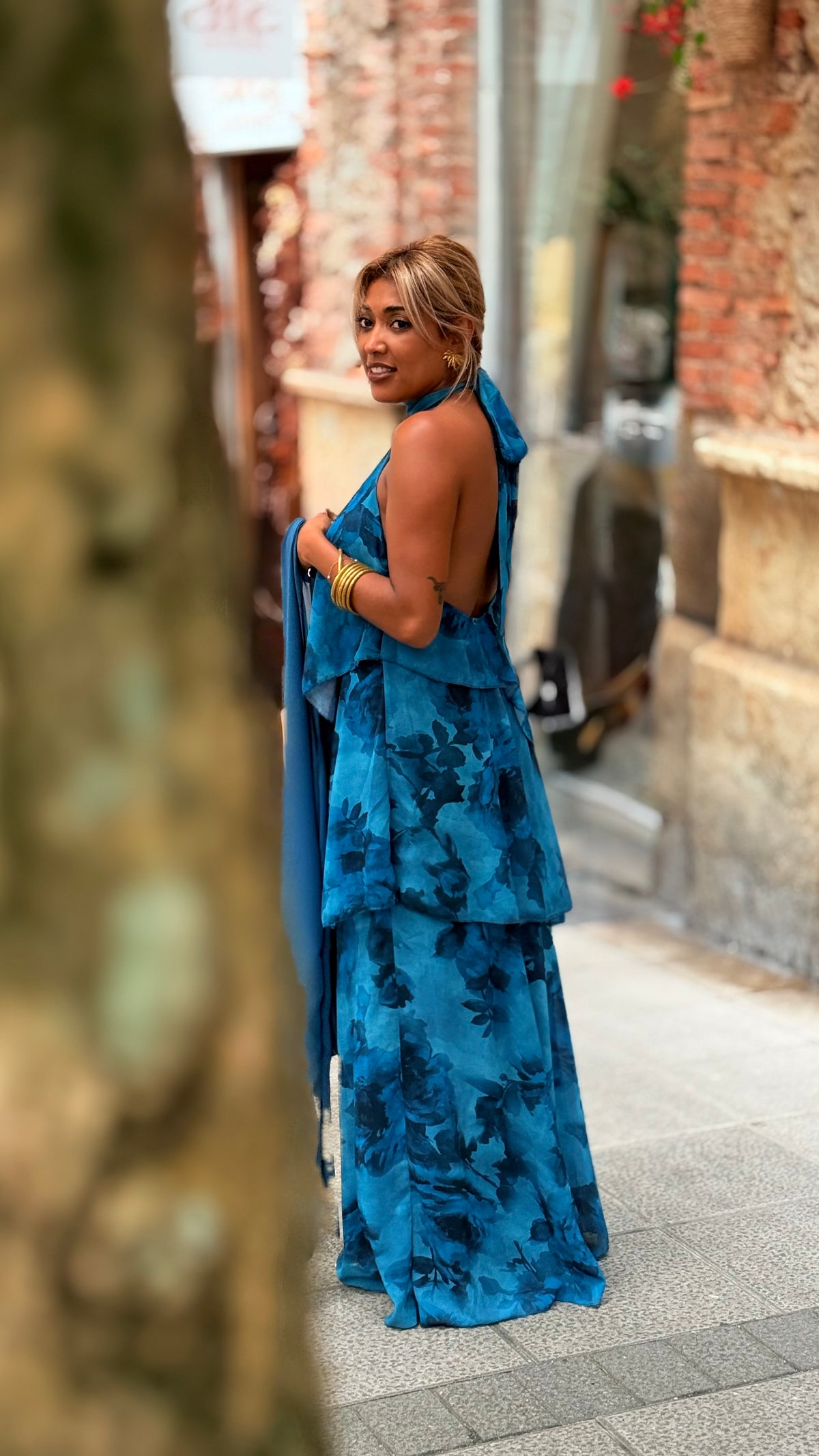 Vestido Santino Azul