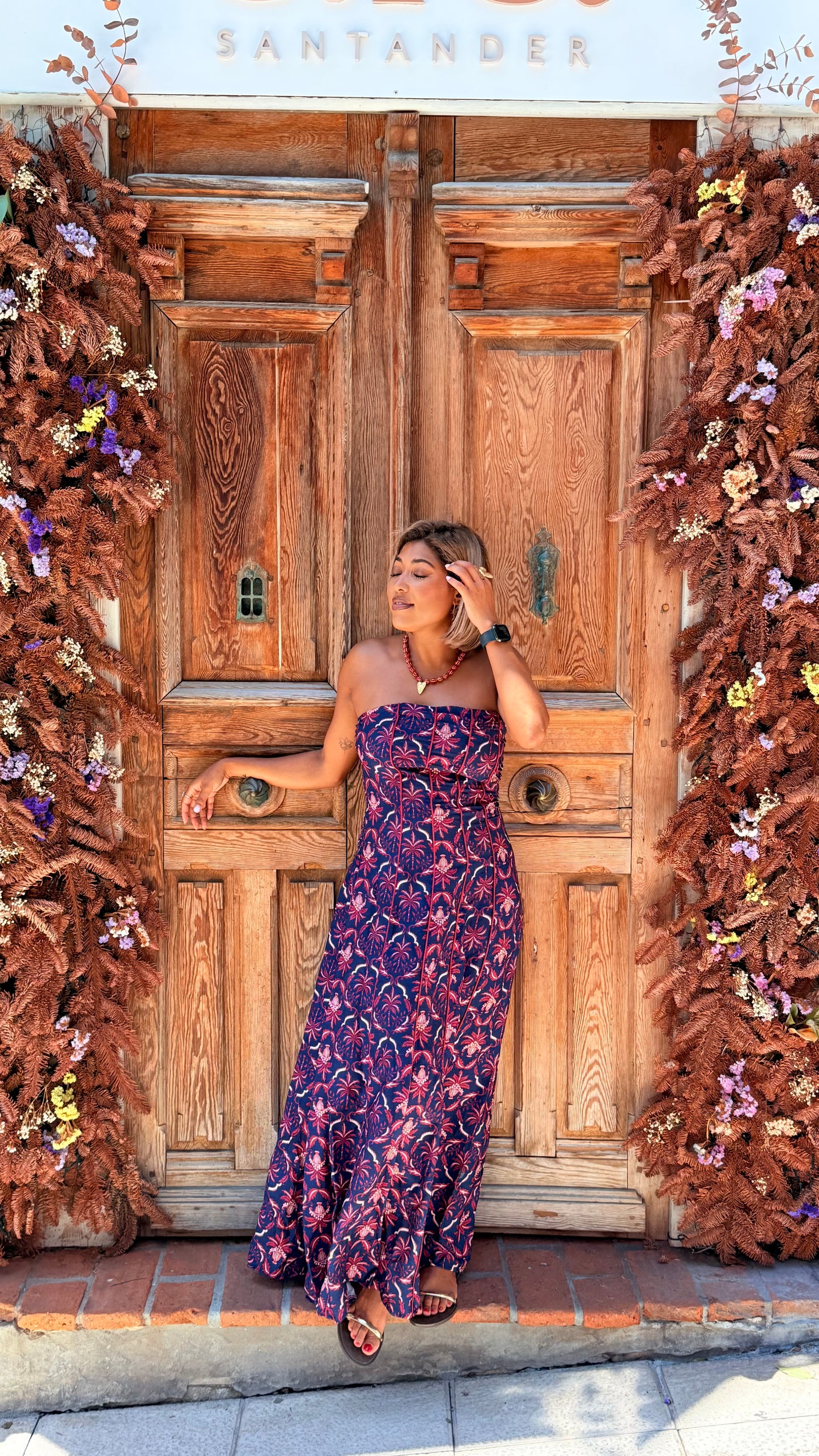 Vestido Tildi azul marino