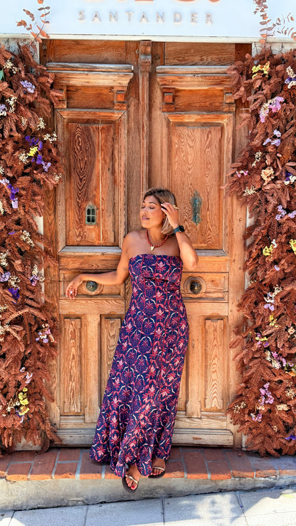 Vestido Tildi azul marino