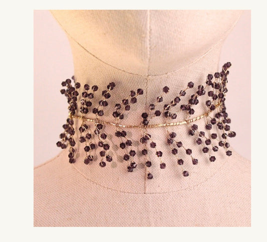 Chocker rama morado