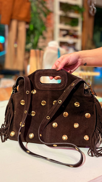 Bolso tachuela fleco