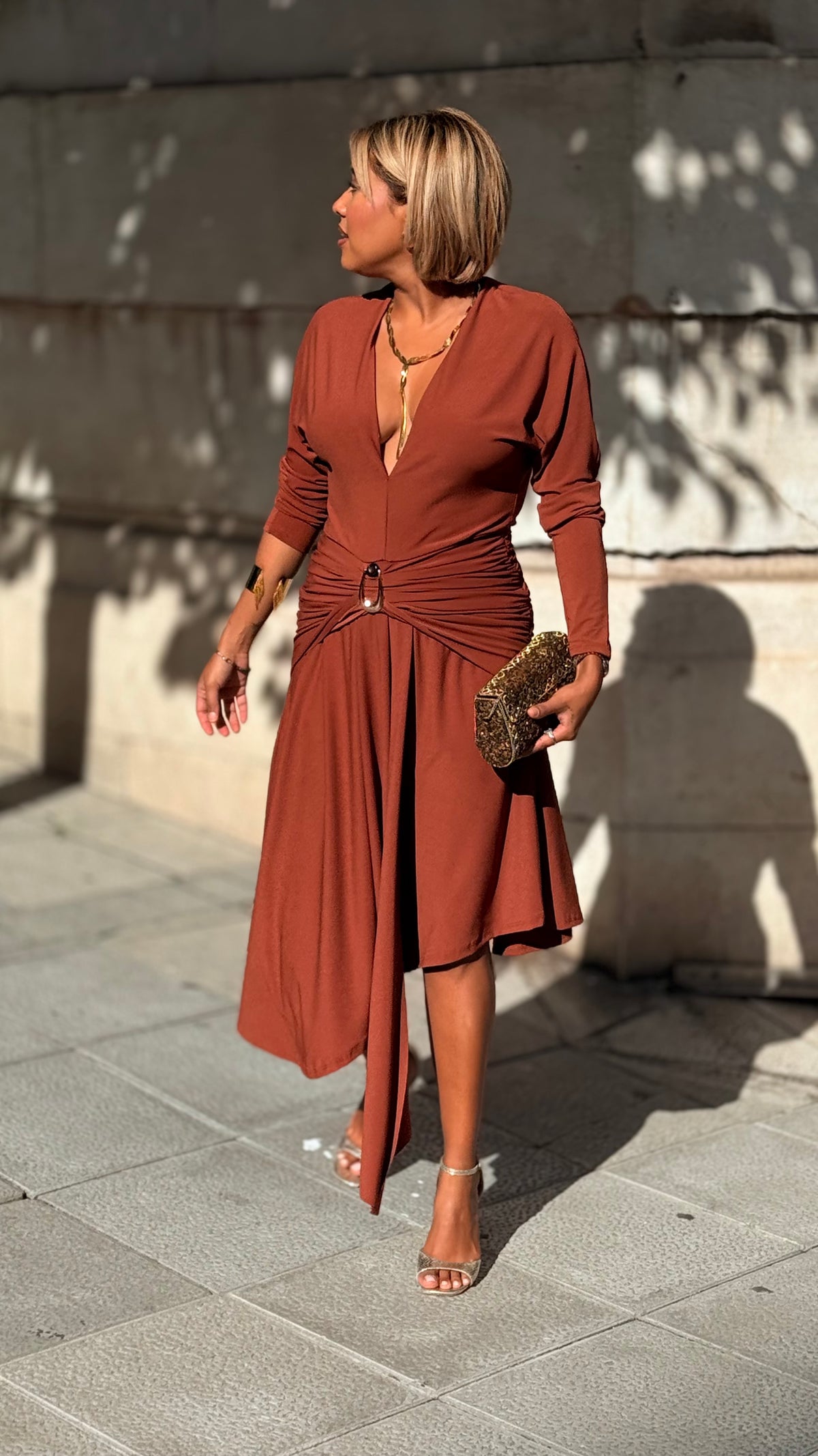 Vestido Leonardo teja