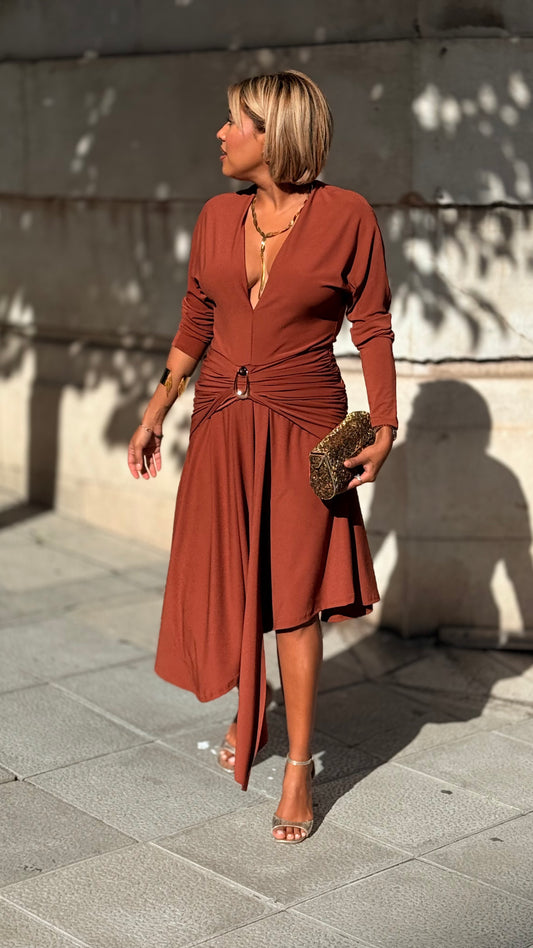 Vestido Leonardo teja