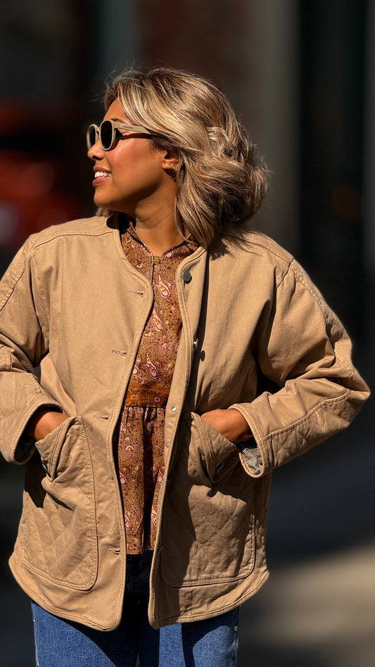Chaqueta New York beige