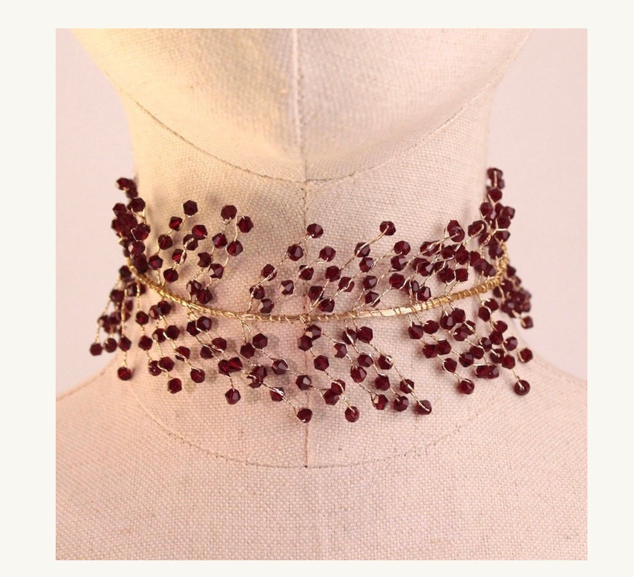 Chocker Rama granate