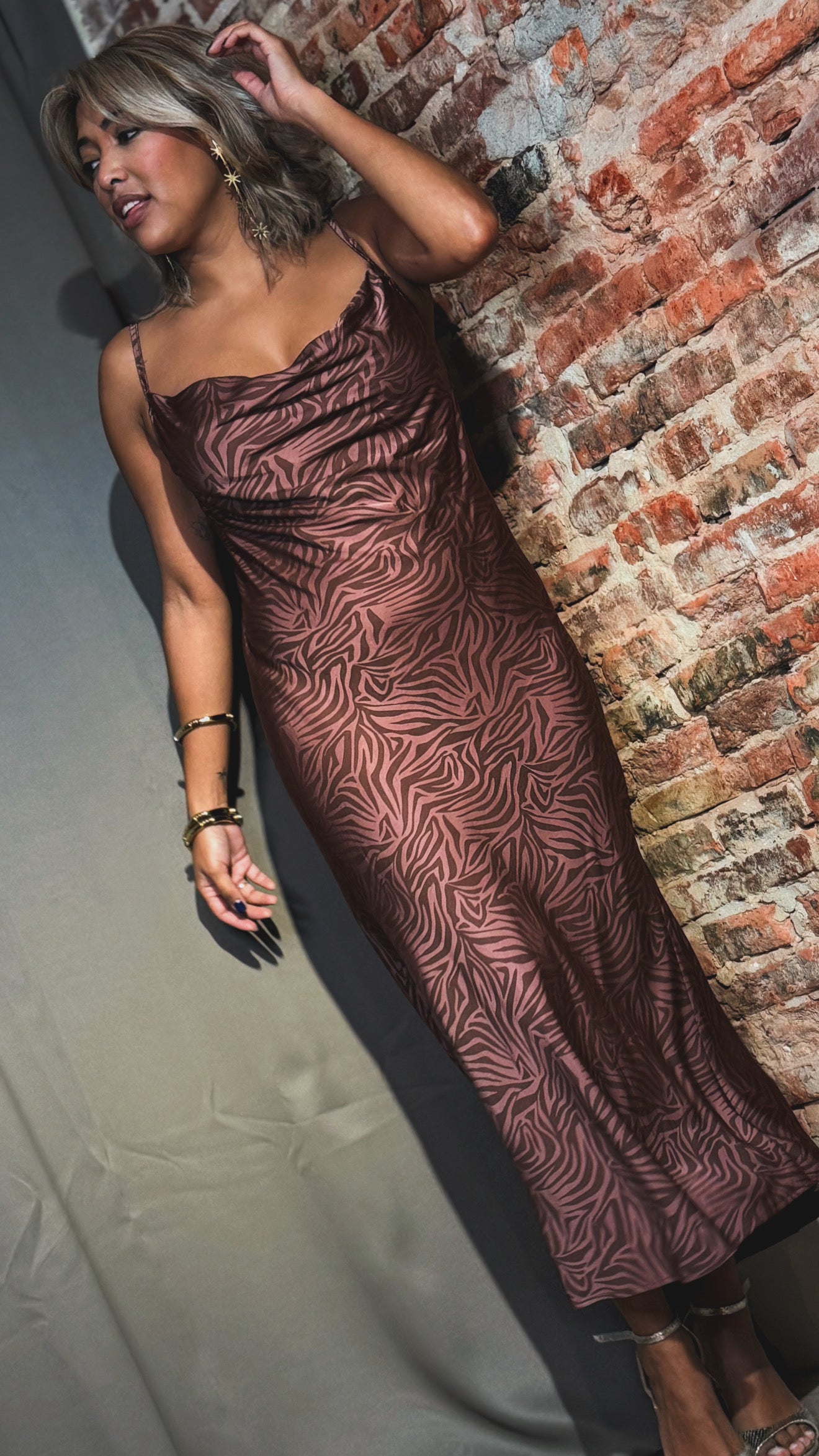 Vestido animal print