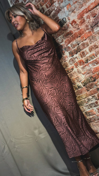 Vestido animal print