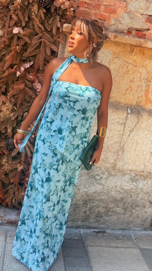 Vestido Tami turquesa