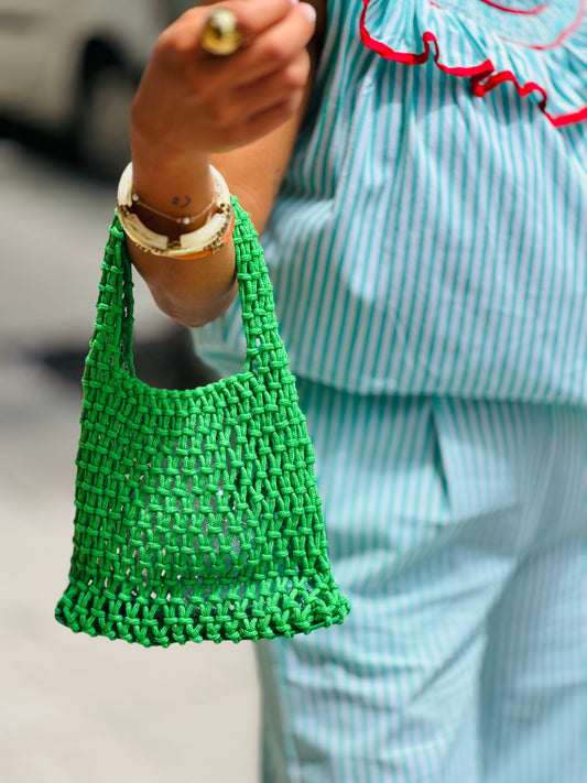 Bolso nudo verde
