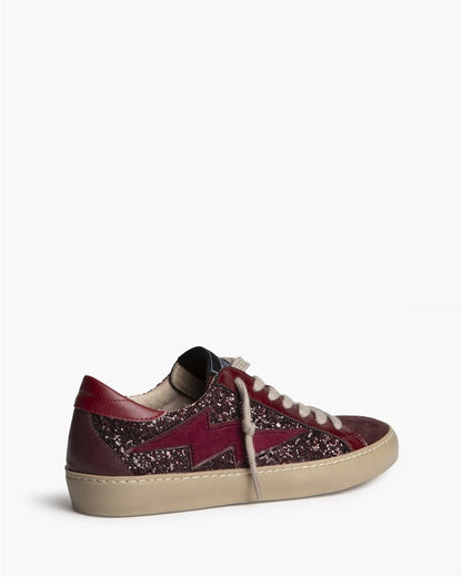 Deportiva Glitter granate