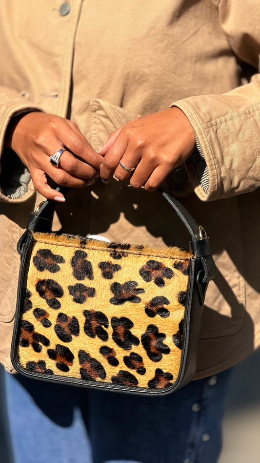 Bolso piel animal print