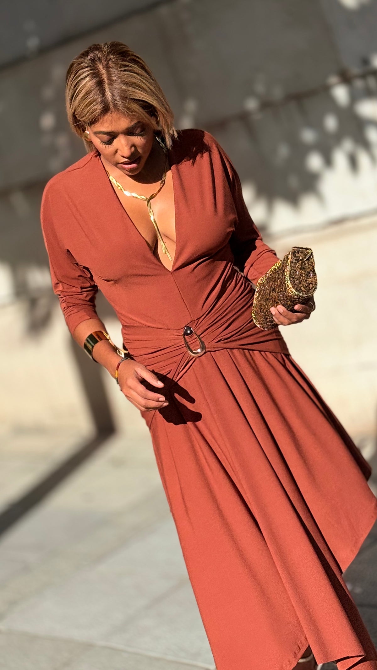 Vestido Leonardo teja
