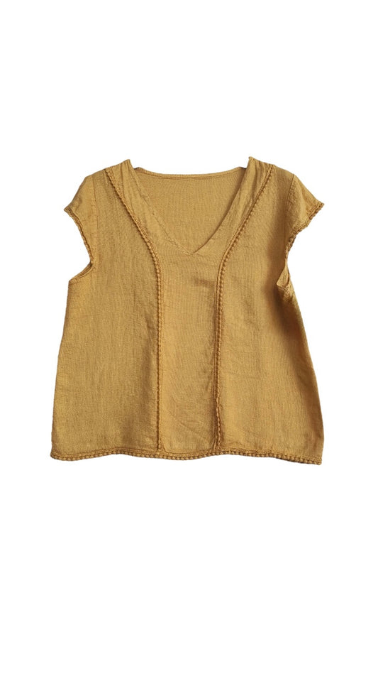 Blusa puntilla lino