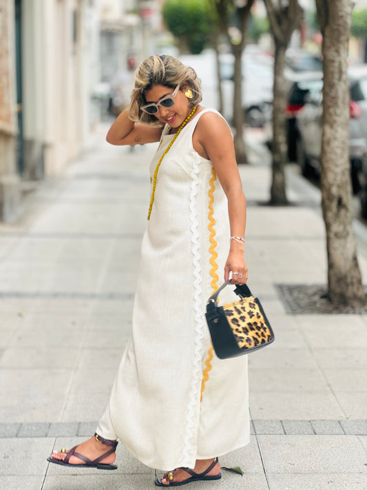 Vestido Tarifa beige