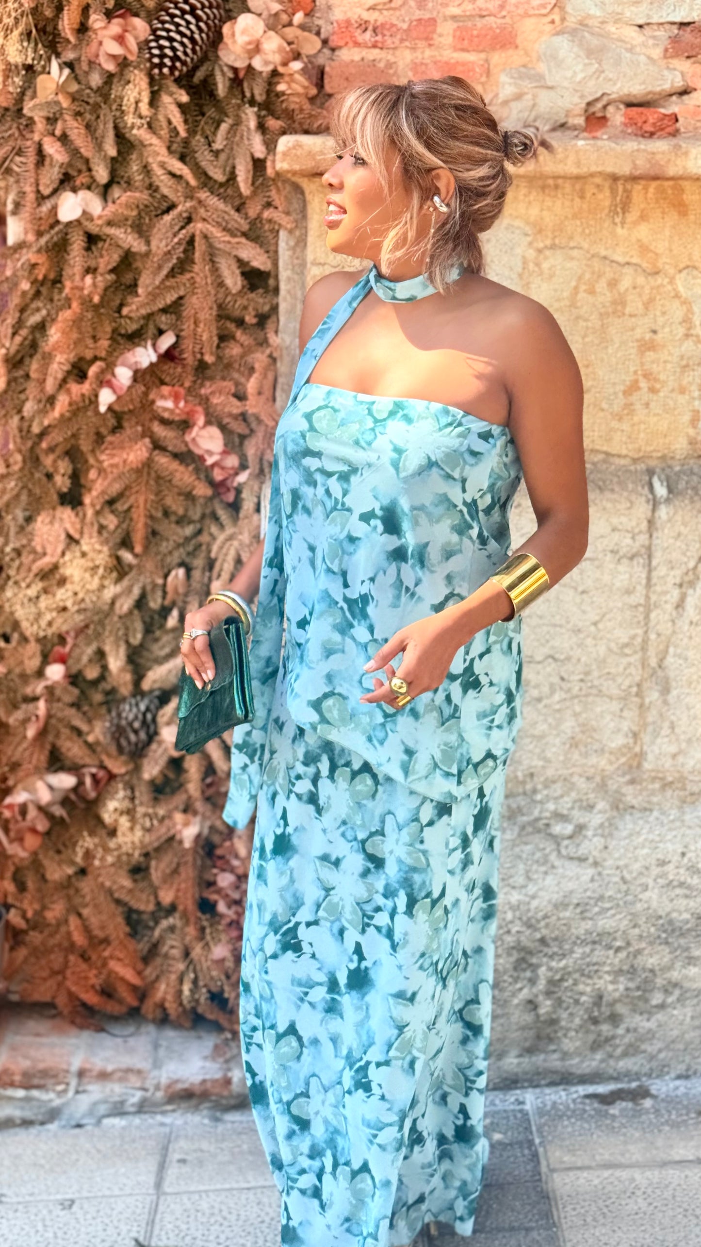Vestido Tami turquesa