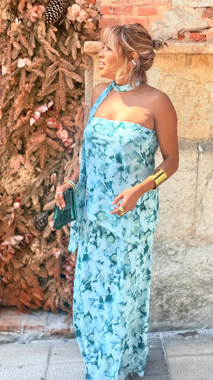 Vestido Tami turquesa